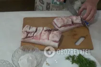Сало в фольге - Шаг 1 Сало в фольге - Шаг 1