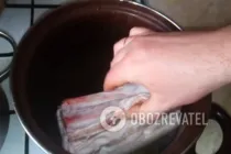 Вареное сало - Шаг 3 Вареное сало - Шаг 3