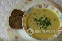 Грибной суп с сыром - Шаг 9 Грибной суп с сыром - Шаг 9