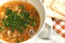 Грибной суп с гречкой - Шаг 10 Грибной суп с гречкой - Шаг 10