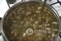 Грибной суп с сыром - Шаг 5 Грибной суп с сыром - Шаг 5