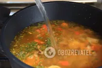 Грибной суп с перловкой - Шаг 7 Грибной суп с перловкой - Шаг 7