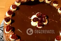 Торт "Пьяная вишня" со сгущенкой - Шаг 8 Торт "Пьяная вишня" со сгущенкой - Шаг 8