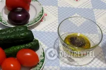 Греческий салат с фетой - Шаг 1 Греческий салат с фетой - Шаг 1