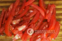 Салат с языком и помидорами - Шаг 4 Салат с языком и помидорами - Шаг 4
