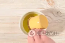 Салат с языком и сыром - Шаг 3 Салат с языком и сыром - Шаг 3