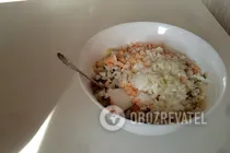 Оливье с говядиной - Шаг 5 Оливье с говядиной - Шаг 5