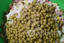 Оливье со свежим огурцом - Шаг 5 Оливье со свежим огурцом - Шаг 5