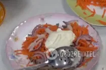 Салат с печенью и морковью - Шаг 6 Салат с печенью и морковью - Шаг 6