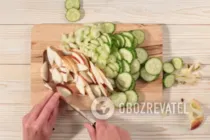 Салат с языком и сыром - Шаг 6 Салат с языком и сыром - Шаг 6