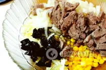 Салат з язиком і маринованою цибулею - Крок 5 Салат з язиком і маринованою цибулею - Крок 5