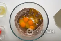 Шоколадный кекс с вишней - Шаг 4 Шоколадный кекс с вишней - Шаг 4