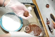 Шоколадне печиво з тріщинками - Крок 8 Шоколадне печиво з тріщинками - Крок 8