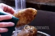Картошка в фольге в мультиварке - Шаг 1 Картошка в фольге в мультиварке - Шаг 1
