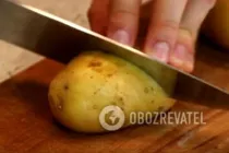 Картопля з салом у фользі - Крок 2 Картопля з салом у фользі - Крок 2