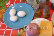 Салат с сыром и ветчиной - Шаг 1 Салат с сыром и ветчиной - Шаг 1