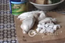Салат з ананасами і сиром - Крок 2 Салат з ананасами і сиром - Крок 2