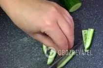 Салат з сиром "Косичка" - Крок 3 Салат з сиром "Косичка" - Крок 3