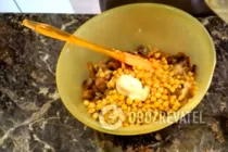 Салат с грибами и сыром - Шаг 7 Салат с грибами и сыром - Шаг 7