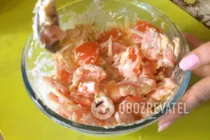Салат с сыром и помидорами - Шаг 7 Салат с сыром и помидорами - Шаг 7