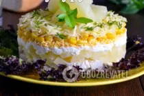 Салат з ананасом і кукурудзою - Крок 8 Салат з ананасом і кукурудзою - Крок 8