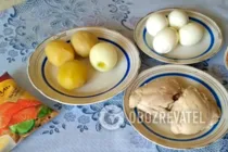 Салат "Невеста" с плавленым сыром - Шаг 1 Салат "Невеста" с плавленым сыром - Шаг 1