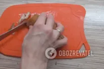 Салат с сыром и копченой курицей - Шаг 1 Салат с сыром и копченой курицей - Шаг 1
