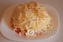 Салат с сыром и крабовыми палочками - Шаг 9 Салат с сыром и крабовыми палочками - Шаг 9
