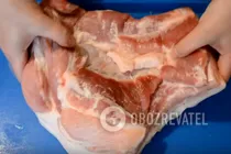 Шпондер запеченный в духовке - Шаг 1 Шпондер запеченный в духовке - Шаг 1