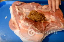 Шпондер запеченный в духовке - Шаг 7 Шпондер запеченный в духовке - Шаг 7
