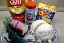 Салат с сухариками и капустой - Шаг 1 Салат с сухариками и капустой - Шаг 1