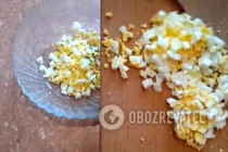 Салат с ананасом и копченой грудкой - Шаг 2 Салат с ананасом и копченой грудкой - Шаг 2