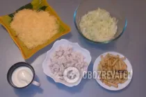 Салат з сухариками і куркою - Крок 3 Салат з сухариками і куркою - Крок 3