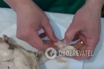 Салат с ананасами и грибами - Шаг 5 Салат с ананасами и грибами - Шаг 5