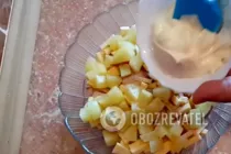 Салат с ананасом и копченой грудкой - Шаг 6 Салат с ананасом и копченой грудкой - Шаг 6