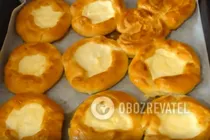 Ватрушки на кефире - Шаг 7 Ватрушки на кефире - Шаг 7