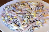 Салат с сухариками и фасолью - Шаг 6 Салат с сухариками и фасолью - Шаг 6