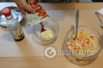 Салат с ананасами и креветками - Шаг 6 Салат с ананасами и креветками - Шаг 6