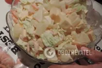 Салат с креветками и ананасом - Шаг 7 Салат с креветками и ананасом - Шаг 7