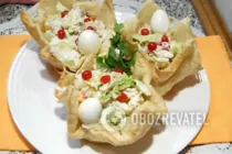 Салат з пекінською капустою і ананасами - Крок 9 Салат з пекінською капустою і ананасами - Крок 9