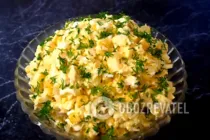 Салат з ананасами і філе - Крок 7 Салат з ананасами і філе - Крок 7