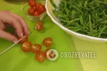 Салат с креветками и рукколой - Шаг 1 Салат с креветками и рукколой - Шаг 1