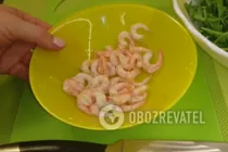 Салат с креветками и рукколой - Шаг 3 Салат с креветками и рукколой - Шаг 3