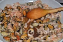 Салат с креветками и мидиями - Шаг 2 Салат с креветками и мидиями - Шаг 2