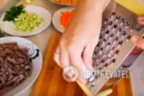 Салат с кукурузой и сердцем - Шаг 4 Салат с кукурузой и сердцем - Шаг 4