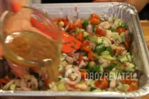 Салат с креветками и огурцом - Шаг 7 Салат с креветками и огурцом - Шаг 7