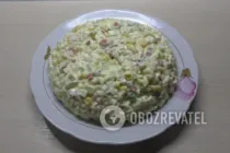 Салат с кукурузой - Шаг 7 Салат с кукурузой - Шаг 7