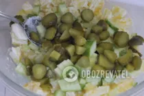 Салат с грибами - Шаг 5 Салат с грибами - Шаг 5
