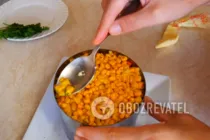 Салат с кукурузой и сердцем - Шаг 9 Салат с кукурузой и сердцем - Шаг 9
