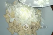 Салат с грибами и курицей - Шаг 8 Салат с грибами и курицей - Шаг 8